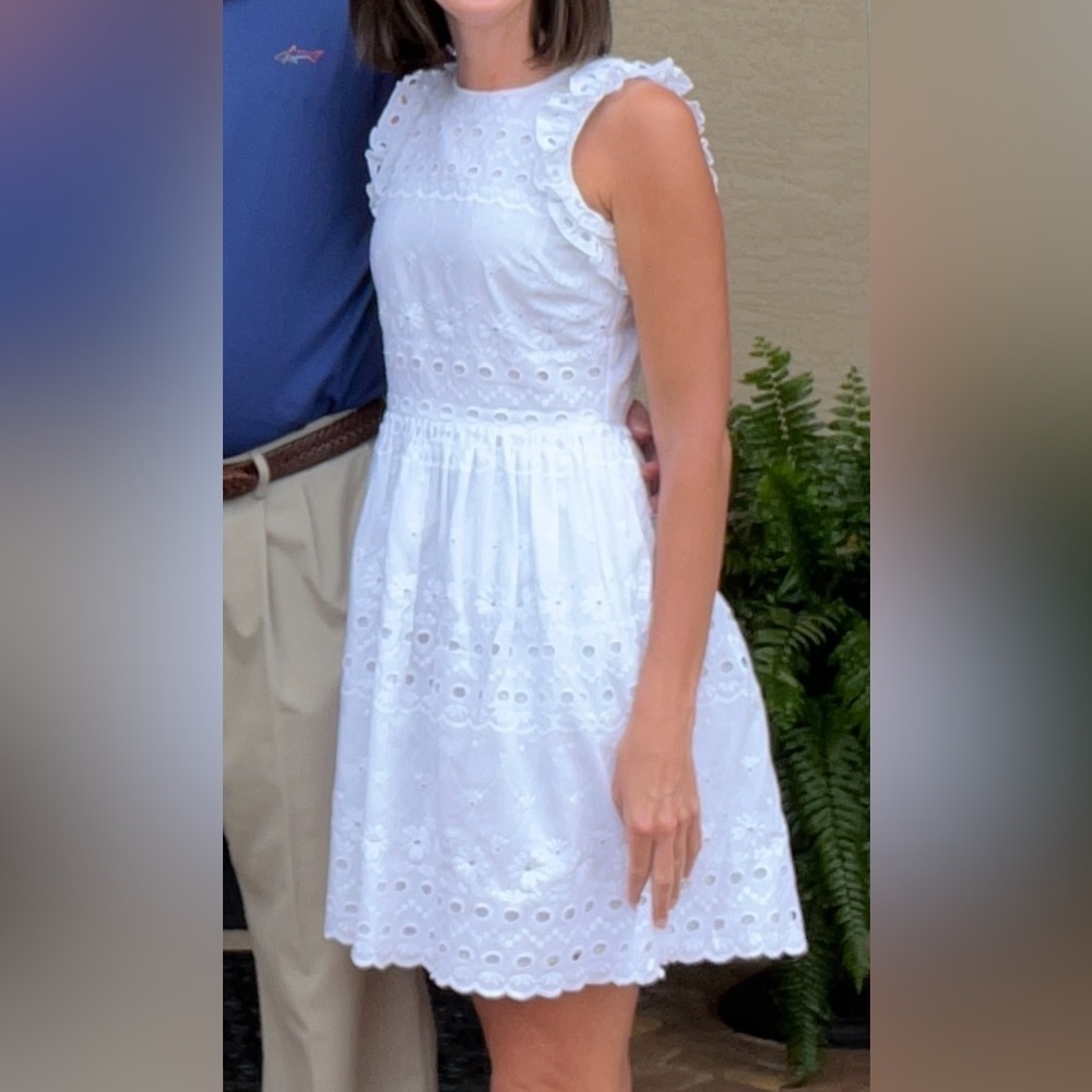 Kate Spade white eyelet dress